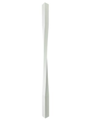 White Primed Contemporary Raymond Twist Stair Spindle 41mmx900mm