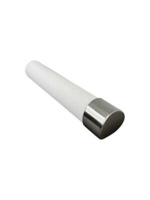 2.4m Mopstick White Primed & Chrome or Brushed Nickel Wall Handrail Kit
