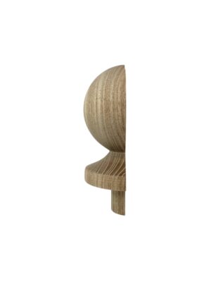 Ash HALF Ball Newel Cap 90mm