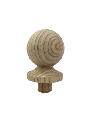 Ash Ball Newel Cap 90mm