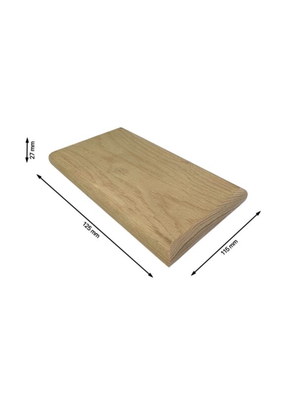 Ash DOUBLE Flat Newel Cap 90mm x 188mm - Image 4