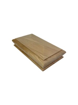 Ash Double Pyramid Newel Cap 180mm x 90mm