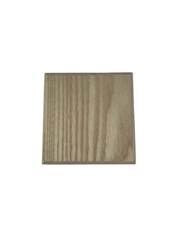 Ash Square Flat Newel Cap 90mm - Image 2