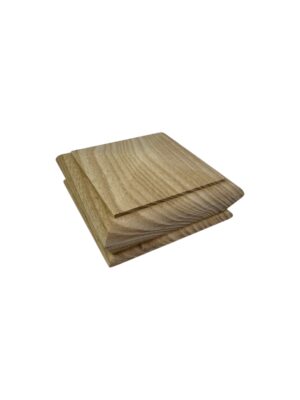 Ash Square Pyramid Newel Cap 90mm