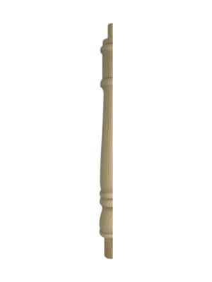 Ash Georgian Turned HALF Continuous Newel Post 90mm x 675mm