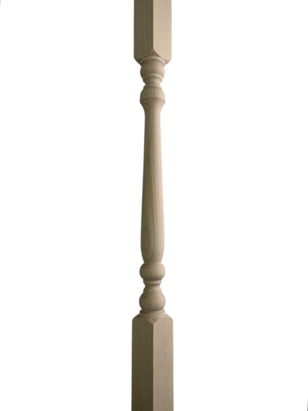 Ash Turned Georgian Stair Spindle 32mm x 1100mm - Image 2