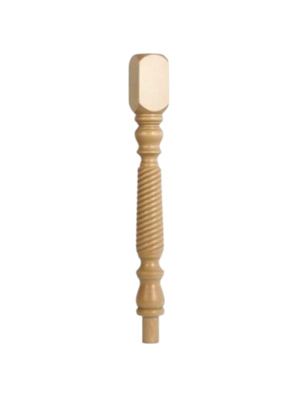 Pine Barley Twist Newel Post 90mm x 730mm