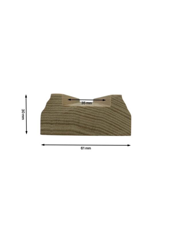Pine Low Profile Handrail and Baserail 35mm - In Various Lengths - Image 5