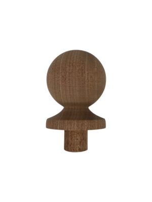 Sapele Ball Newel Cap 90mm