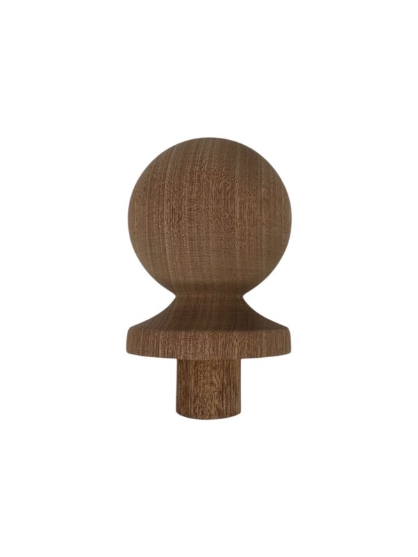 Sapele Ball Newel Cap 90mm