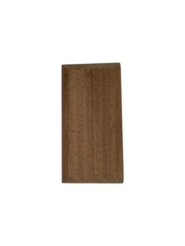 Sapele HALF Flat Newel Cap 90mm - Image 2