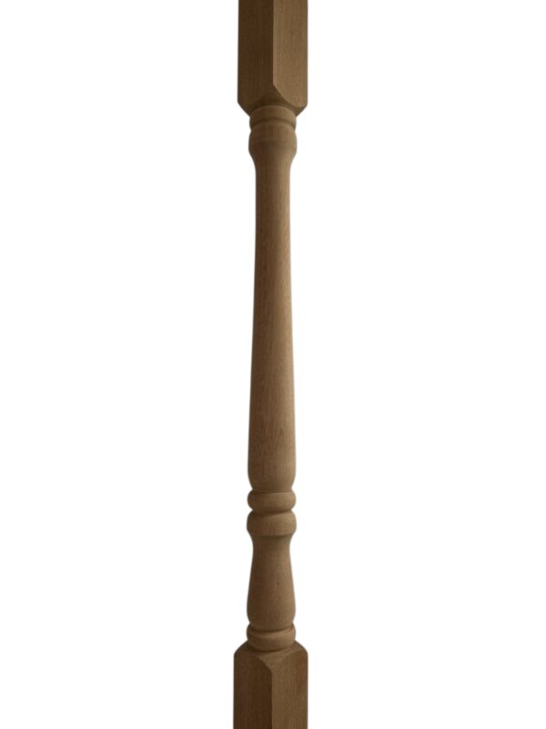 Sapele Turned Georgian Stair Spindle 35mm x 900mm - Image 2