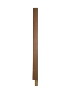 Sapele HALF Square Spigot Newel Post 90mm x 1000mm