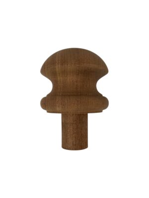 Sapele Mushroom Newel Cap 90mm