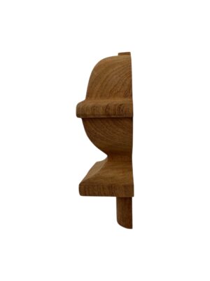 Sapele HALF Square Acorn Newel Cap 90mm