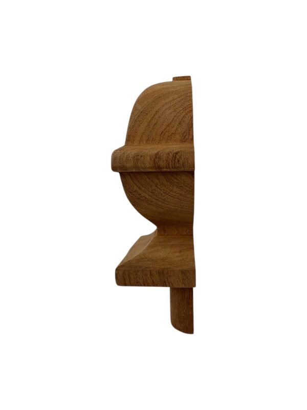 Sapele HALF Square Acorn Newel Cap 90mm
