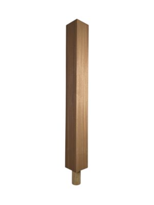 Sapele Square Spigot Newel Post 90mm x 790mm