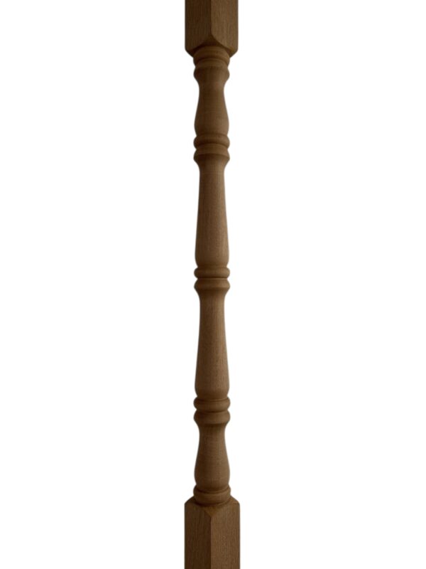 Sapele Traditional Stair Spindle 35mm x 900mm - Image 2