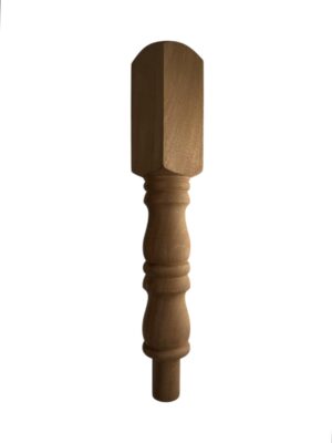 Sapele Georgian Turned Pulpit Newel Post 90mm x 500mm