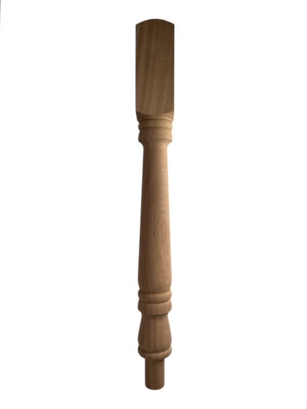 Sapele Turned Georgian HALF Newel Post 90mm x 790mm - Image 2