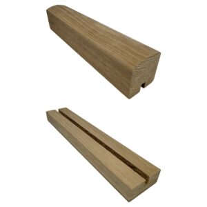 Oak Modern Handrails and Baserails - For Metal Spindles