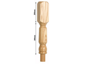 Pine Oxford Pulpit Newel Post 90mm x 500mm