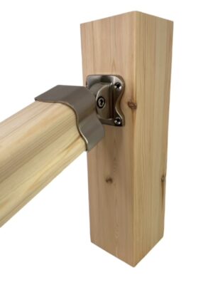 Traditional Brushed Nickel Adjustable Handrail Connector