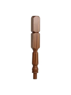 Pine Fluted Oxford Double Block Newel Post 90mm x 710mm
