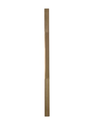 Hemlock Fluted Stop Chamfer Stair Spindle 41mm x 900mm