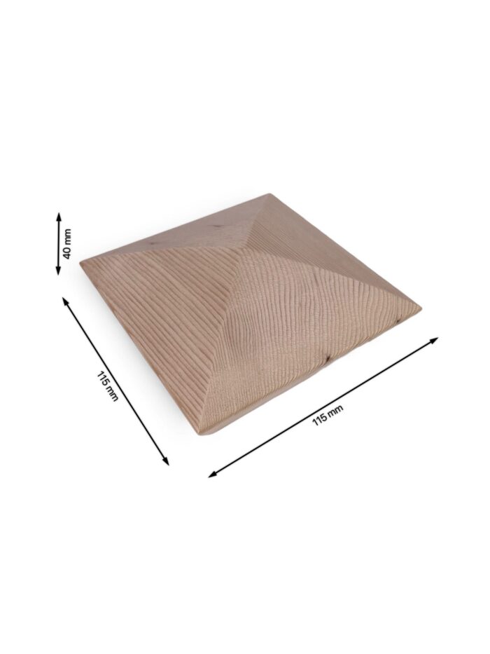 Hemlock Smooth Pyramid Cap 90mm - Image 4