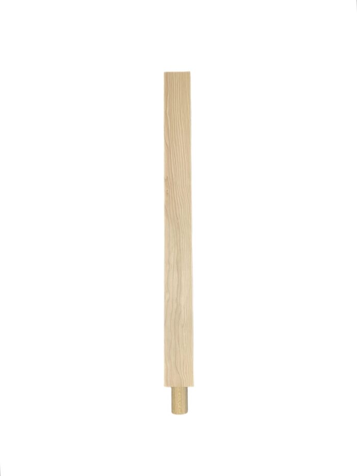 Hemlock HALF Square Spigot Newel Post 790mm x 70 x 35mm