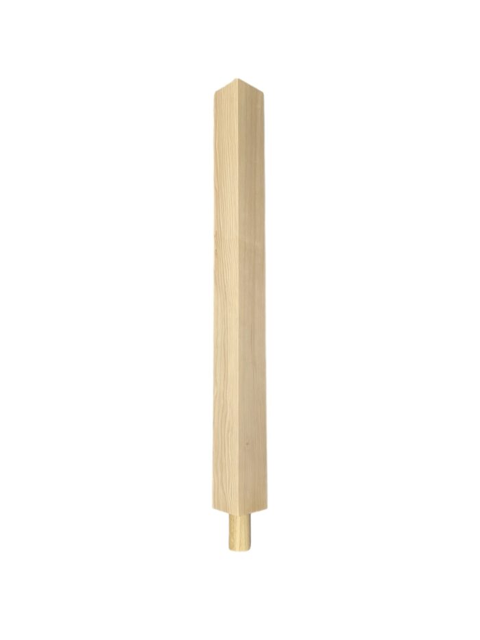 Hemlock Square Spigot Newel Post 90mm x 1000mm