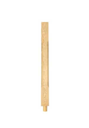 Hemlock HALF Stop Chamfer Spigot Newel Post 70mm x 790mm