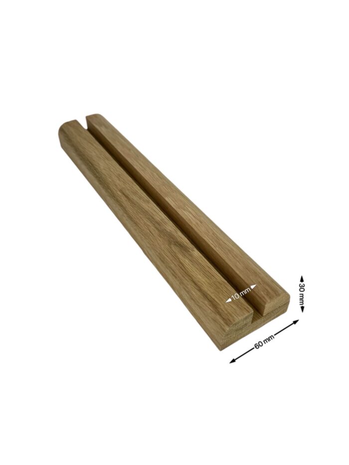 Oak 10mm Glass Handrail and 2-part Baserail - In Various Lengths - Image 4