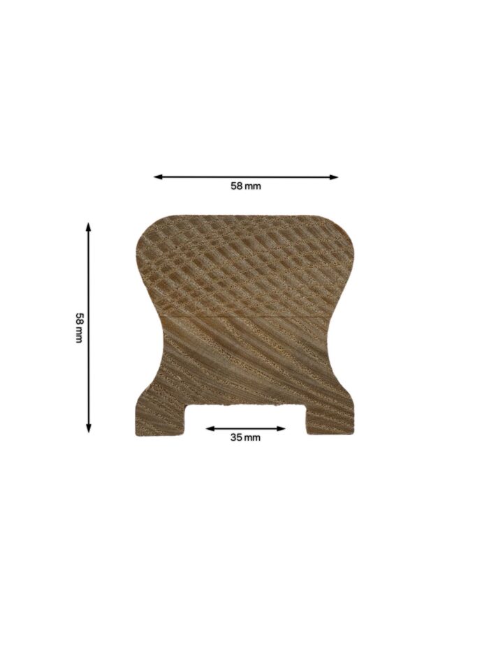 Pine Stair Handrail and Baserail 35mm - In Various Lengths - Image 3