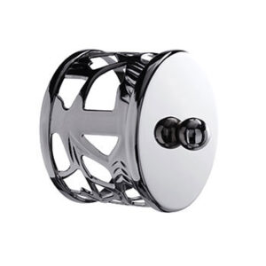 Chrome 54mm Filigree End Caps - 2 Pack