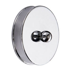 Chrome 54mm Short End Caps - 2 Pack
