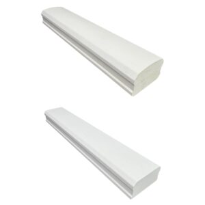 White Primed SOLID Solution Handrails & Baserails - In Various Lengths