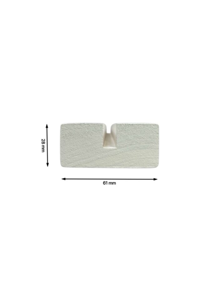 White Primed Square Handrails and Baserails - For Metal Spindles - Image 5
