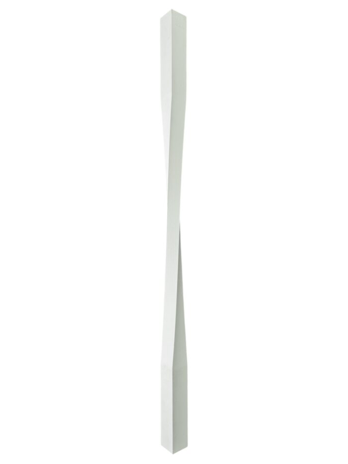 White Primed Contemporary Raymond Twist Stair Spindle 41mm x 1100mm