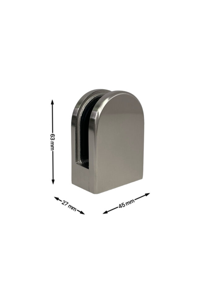 Glass Clamp Balustrade Bracket - In Chrome or Brushed Nickel - Image 2
