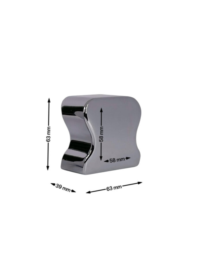 Traditional Chrome Handrail End Cap - Image 3