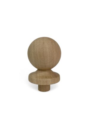 Oak Ball Newel Cap 90mm