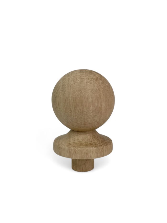 Oak Ball Newel Cap 83mm