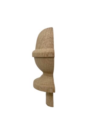 Oak HALF Acorn Newel Cap 90mm