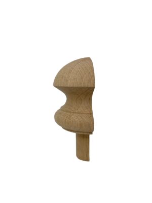 Oak HALF Mushroom Newel Cap 90mm