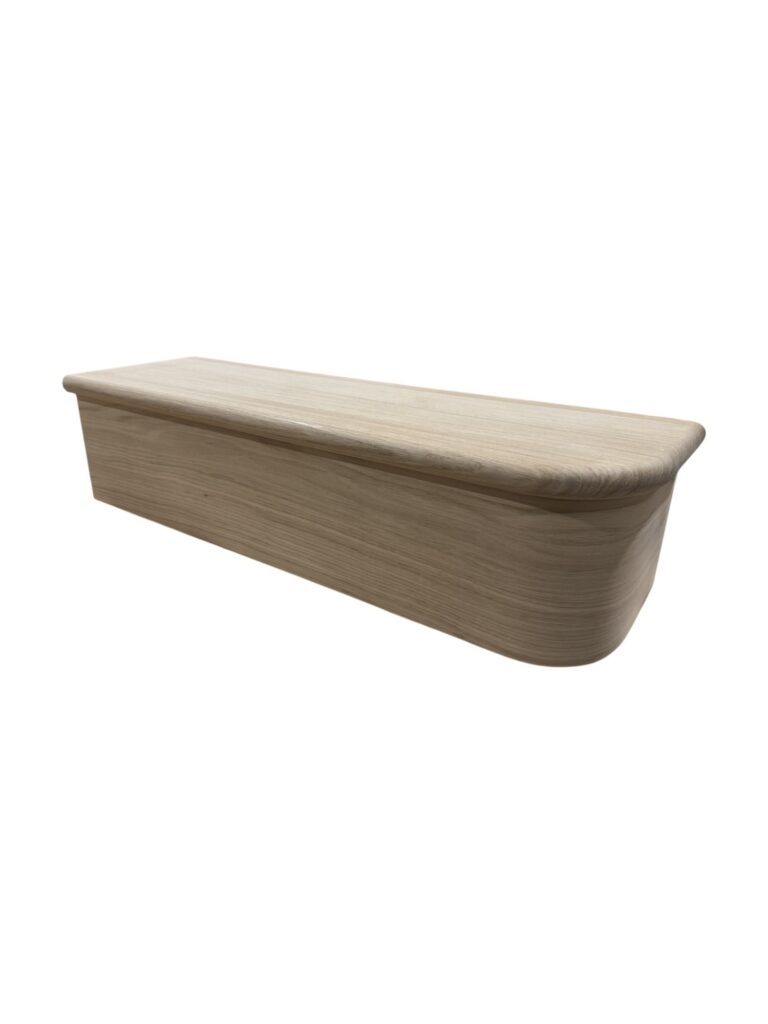 Oak Bullnose Tread Right Hand - ShawStairsLtd - Complete Bullnose Tread