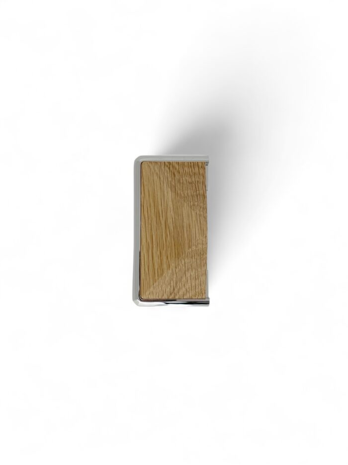 Solution HALF Chrome Newel Cap - In Various Timbers - Image 3