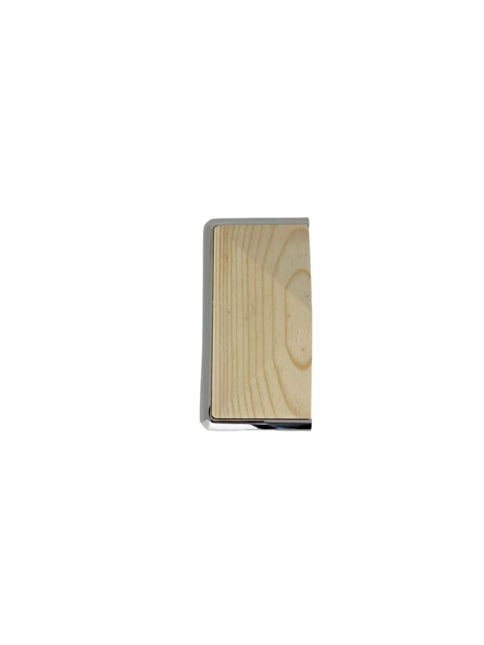 Solution HALF Chrome Newel Cap - In Various Timbers - Image 7
