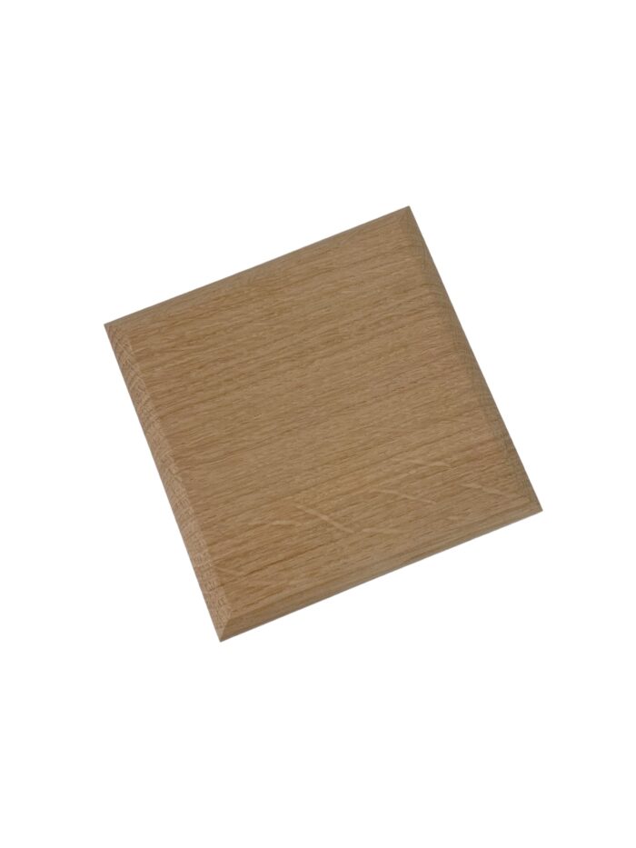 Oak 83mm Square Flat Newel Cap - Image 2